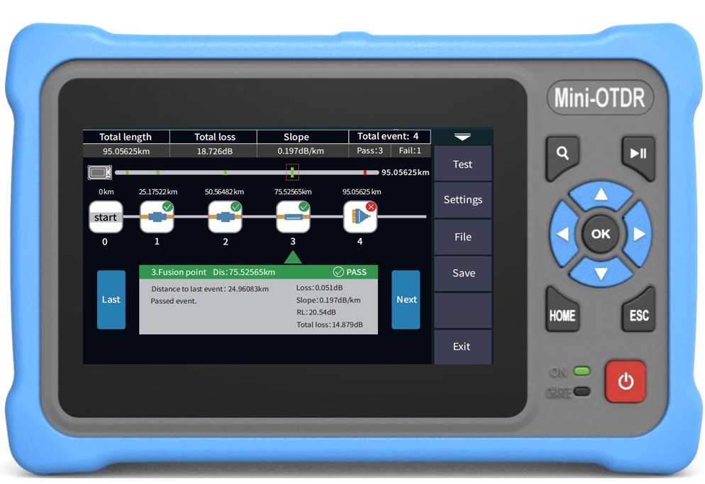 Réflectomètre optique à domain - Optical Time Domain Reflectometer Otdr 1310 1550Nm avis et prix