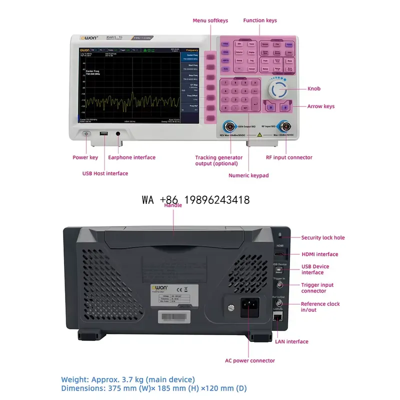 Analyseur de spectre Wmwmnu de - Spectrum Analyzer Tracking Generator 1.5Ghz avis et prix